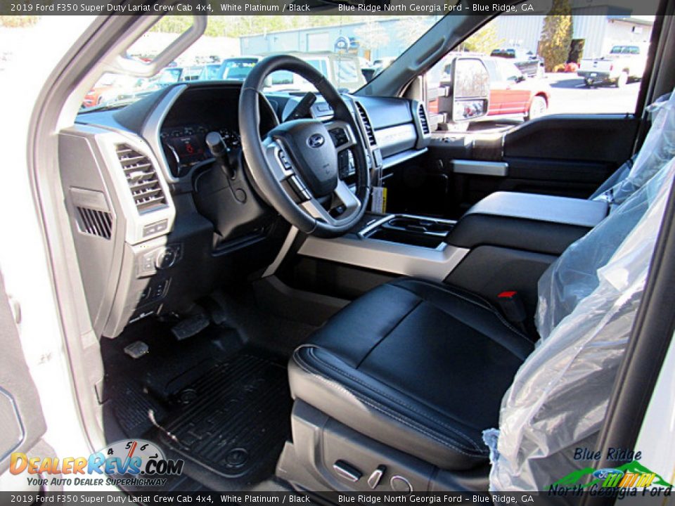 2019 Ford F350 Super Duty Lariat Crew Cab 4x4 White Platinum / Black Photo #33