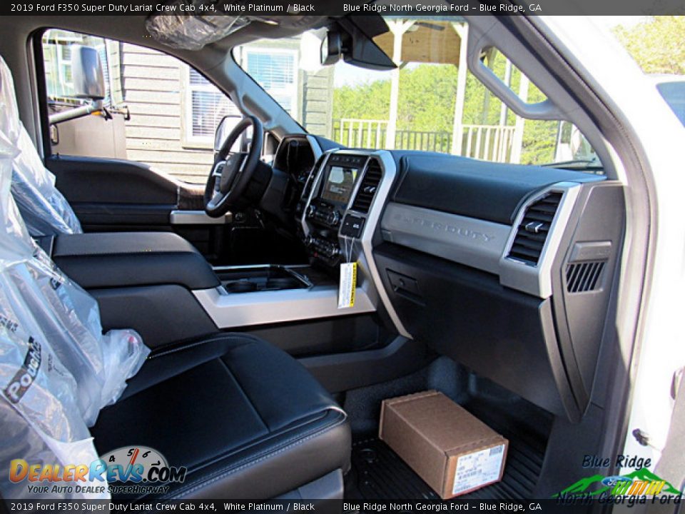 2019 Ford F350 Super Duty Lariat Crew Cab 4x4 White Platinum / Black Photo #34