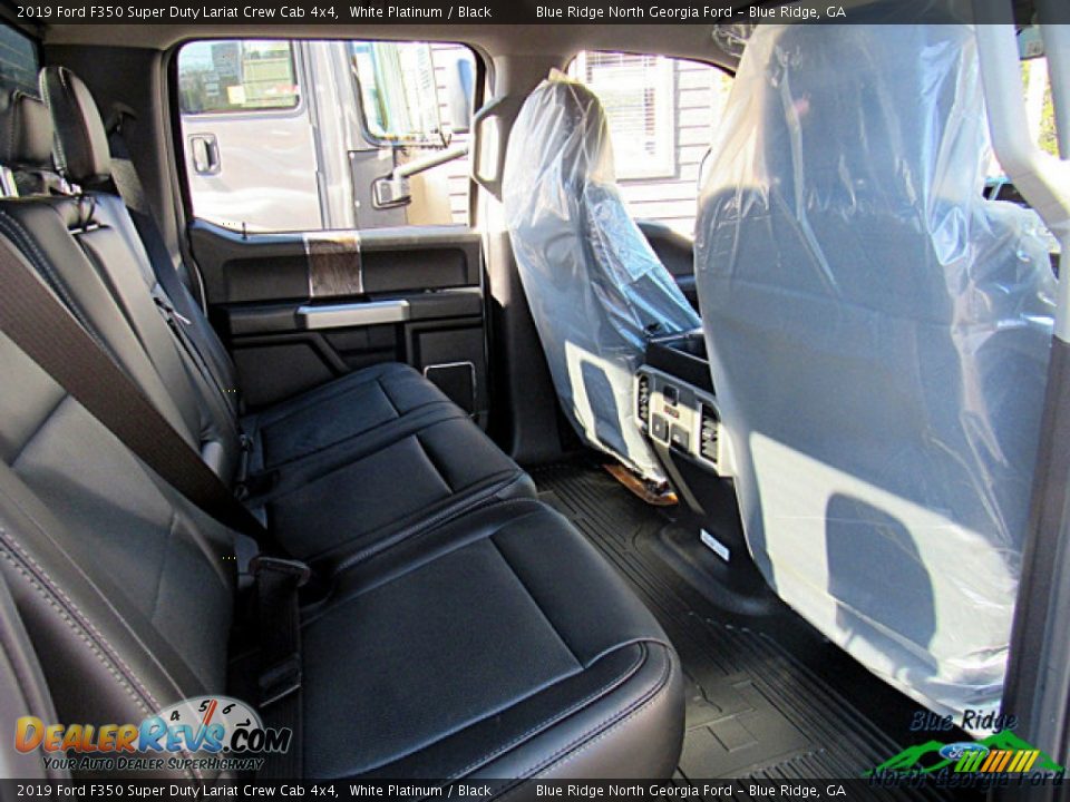 2019 Ford F350 Super Duty Lariat Crew Cab 4x4 White Platinum / Black Photo #35