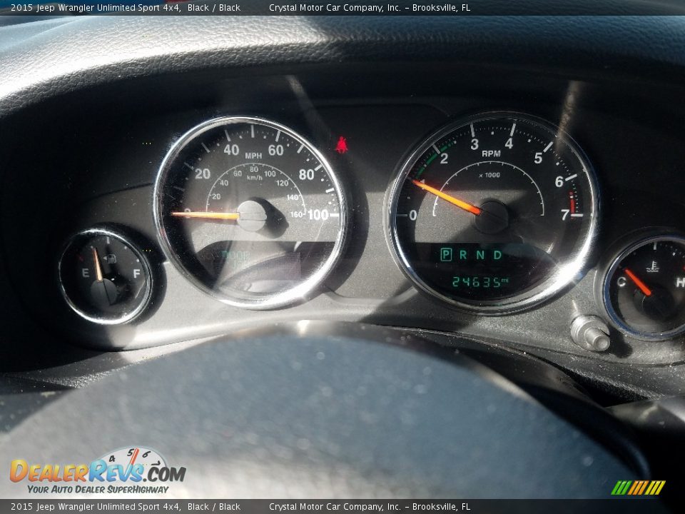 2015 Jeep Wrangler Unlimited Sport 4x4 Black / Black Photo #14