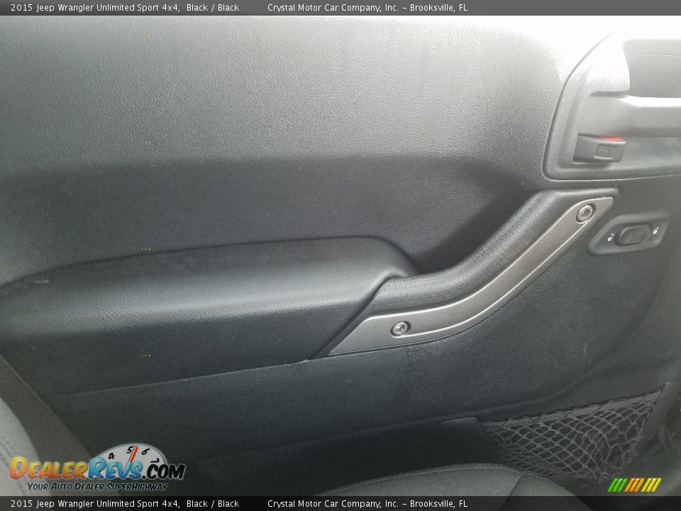 2015 Jeep Wrangler Unlimited Sport 4x4 Black / Black Photo #17