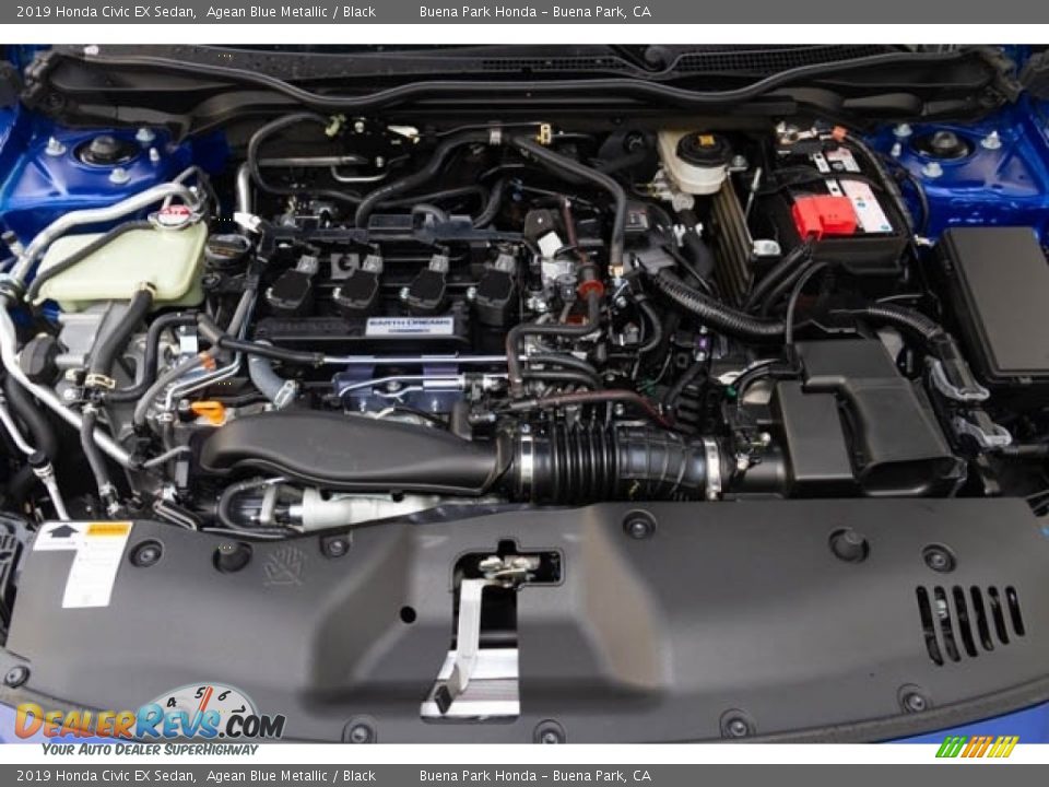 2019 Honda Civic EX Sedan Agean Blue Metallic / Black Photo #9