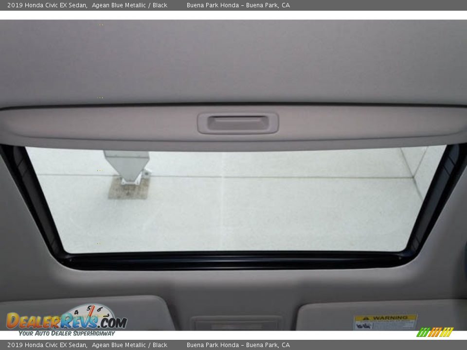 2019 Honda Civic EX Sedan Agean Blue Metallic / Black Photo #25