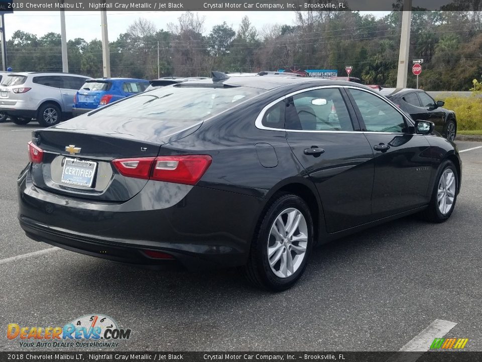 2018 Chevrolet Malibu LT Nightfall Gray Metallic / Jet Black Photo #5