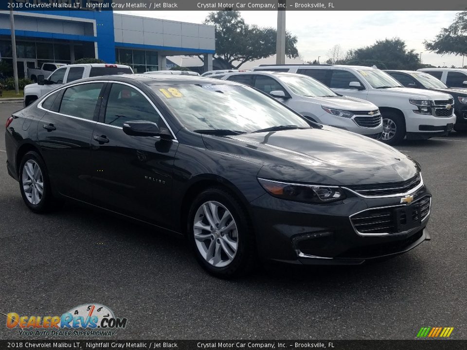 2018 Chevrolet Malibu LT Nightfall Gray Metallic / Jet Black Photo #7