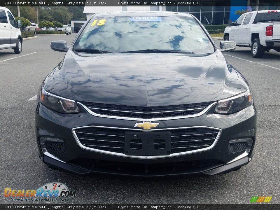 2018 Chevrolet Malibu LT Nightfall Gray Metallic / Jet Black Photo #8