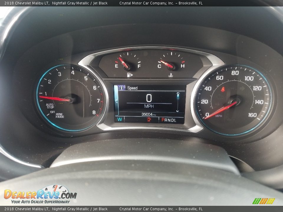 2018 Chevrolet Malibu LT Nightfall Gray Metallic / Jet Black Photo #14