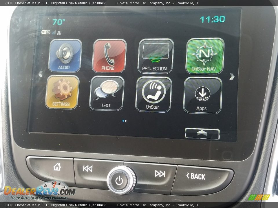 2018 Chevrolet Malibu LT Nightfall Gray Metallic / Jet Black Photo #15