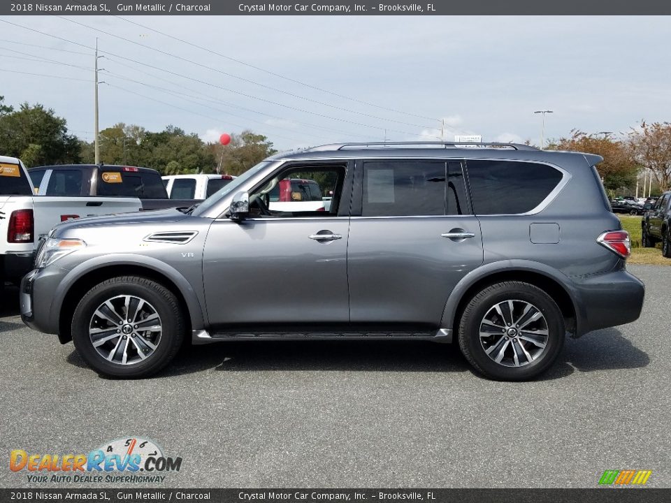 2018 Nissan Armada SL Gun Metallic / Charcoal Photo #2
