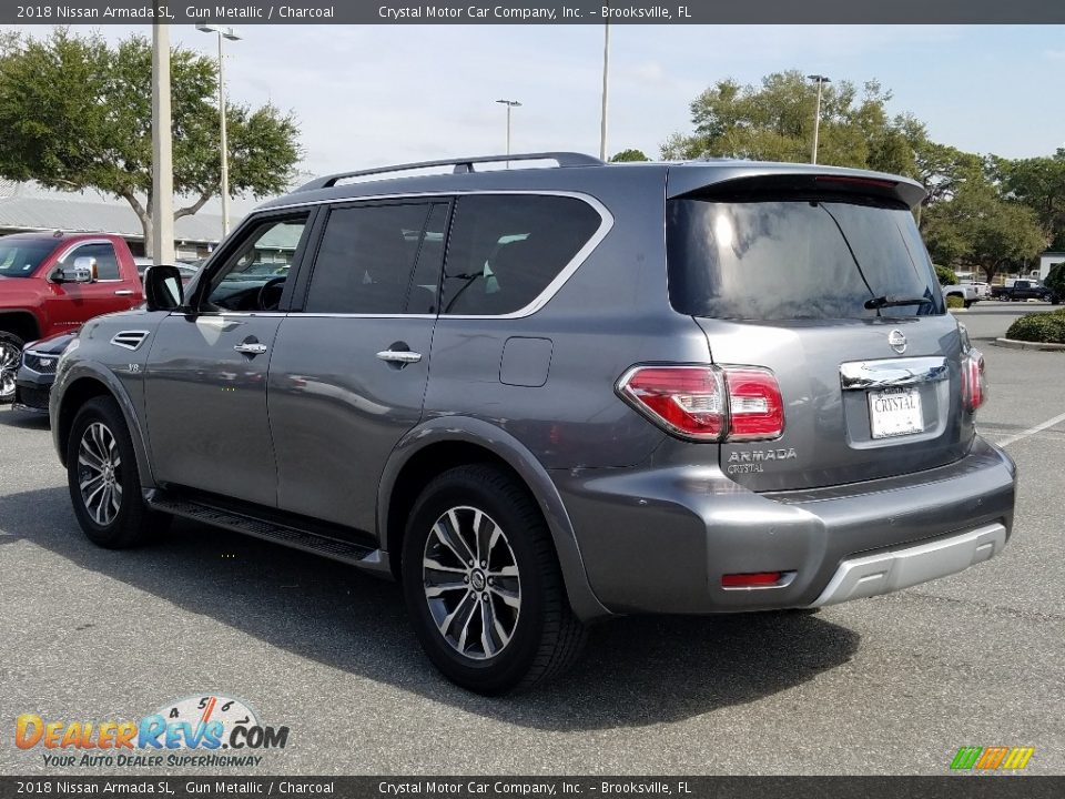 2018 Nissan Armada SL Gun Metallic / Charcoal Photo #3