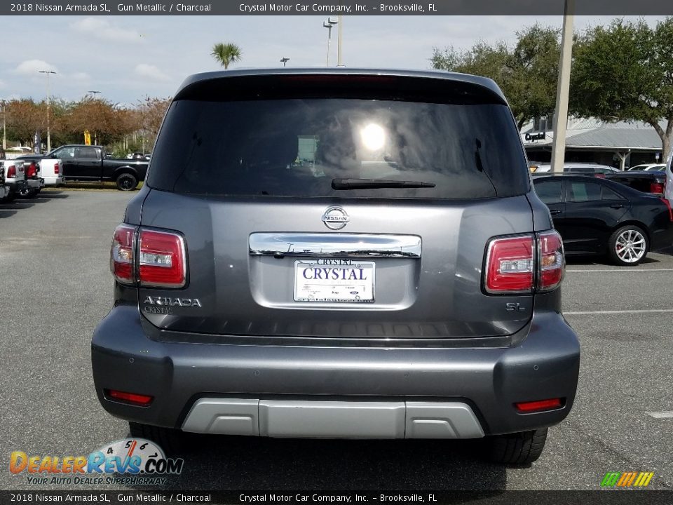 2018 Nissan Armada SL Gun Metallic / Charcoal Photo #4
