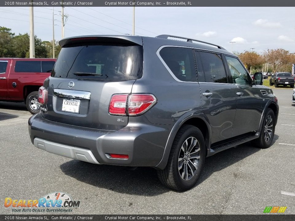 2018 Nissan Armada SL Gun Metallic / Charcoal Photo #5
