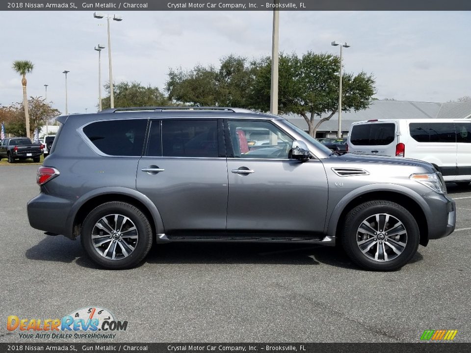 2018 Nissan Armada SL Gun Metallic / Charcoal Photo #6