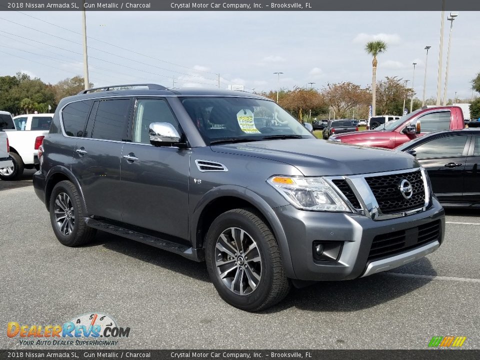 2018 Nissan Armada SL Gun Metallic / Charcoal Photo #7