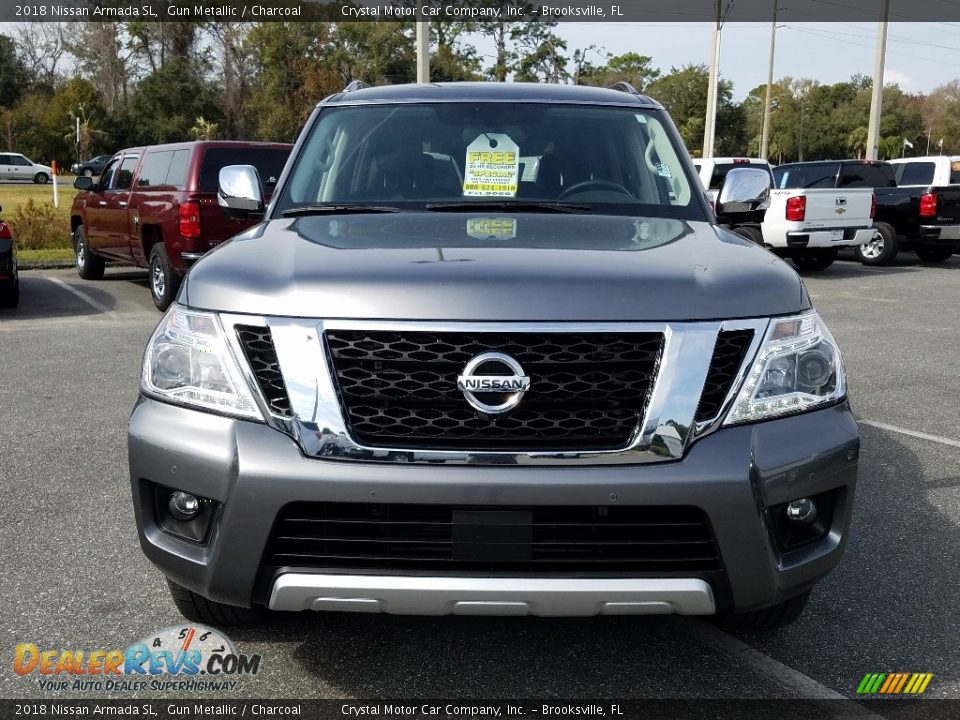 2018 Nissan Armada SL Gun Metallic / Charcoal Photo #8