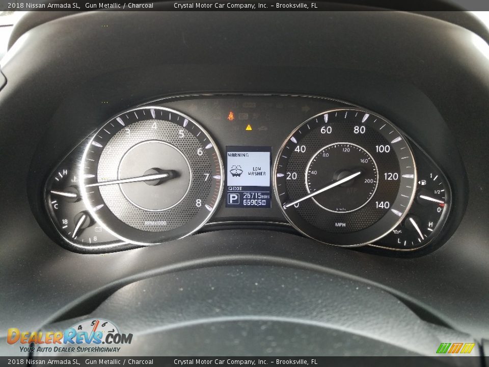 2018 Nissan Armada SL Gun Metallic / Charcoal Photo #14