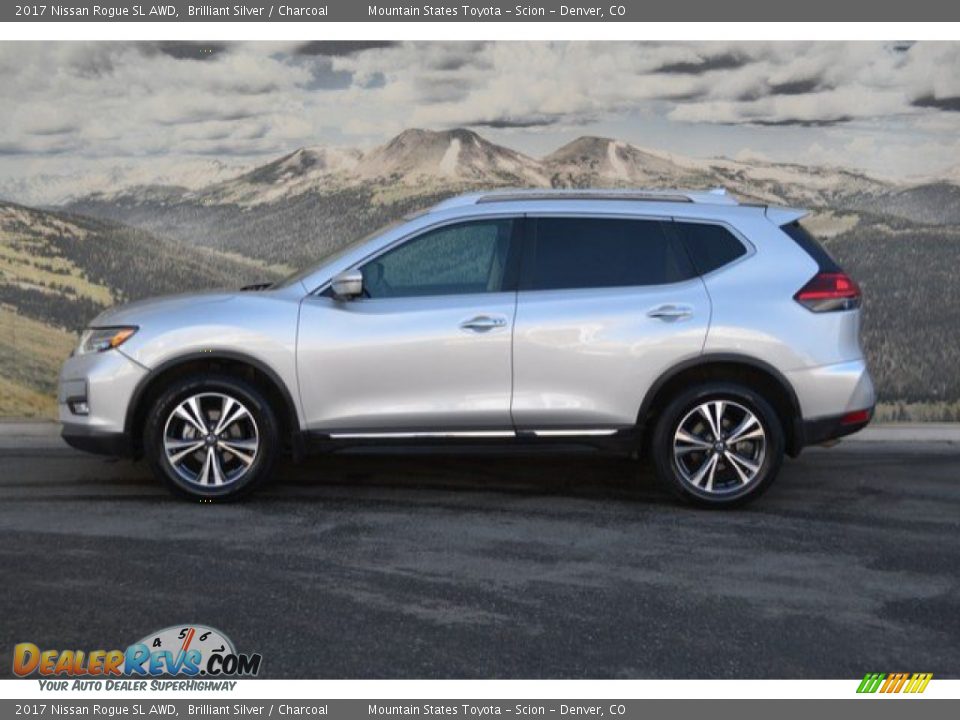 2017 Nissan Rogue SL AWD Brilliant Silver / Charcoal Photo #6