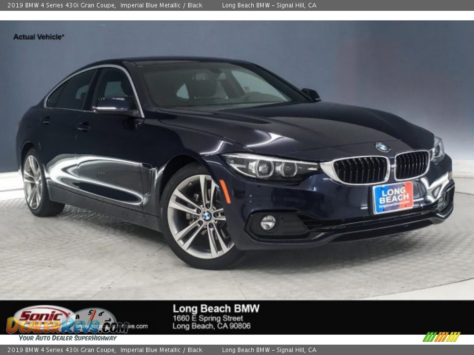 2019 BMW 4 Series 430i Gran Coupe Imperial Blue Metallic / Black Photo #1