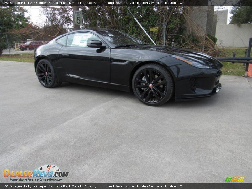 2019 Jaguar F-Type Coupe Santorini Black Metallic / Ebony Photo #1