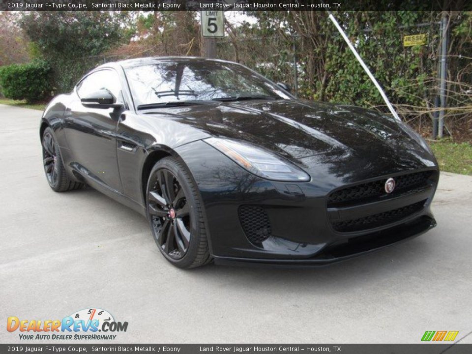 2019 Jaguar F-Type Coupe Santorini Black Metallic / Ebony Photo #2