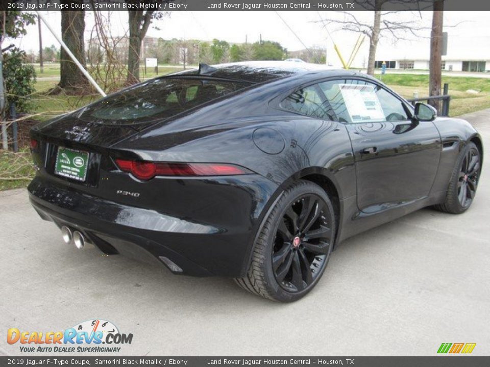 2019 Jaguar F-Type Coupe Santorini Black Metallic / Ebony Photo #7