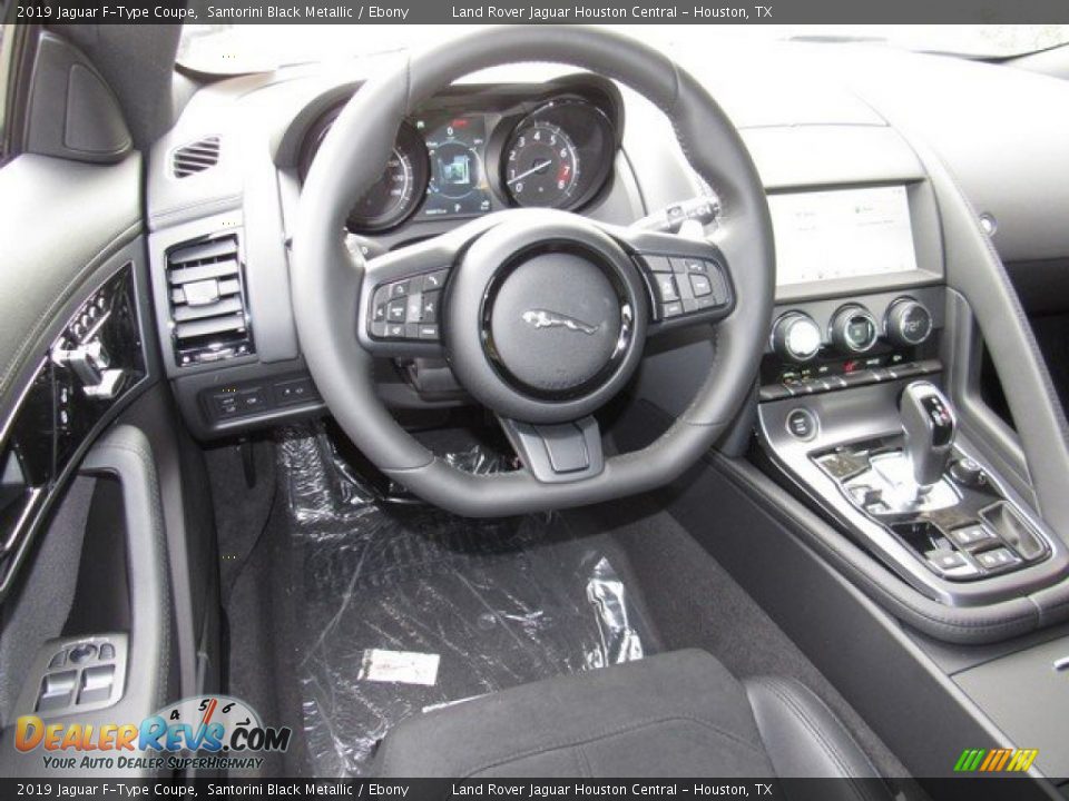 2019 Jaguar F-Type Coupe Santorini Black Metallic / Ebony Photo #13