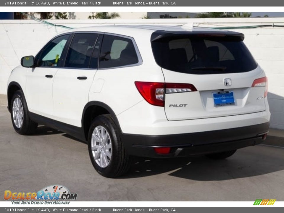 2019 Honda Pilot LX AWD White Diamond Pearl / Black Photo #2