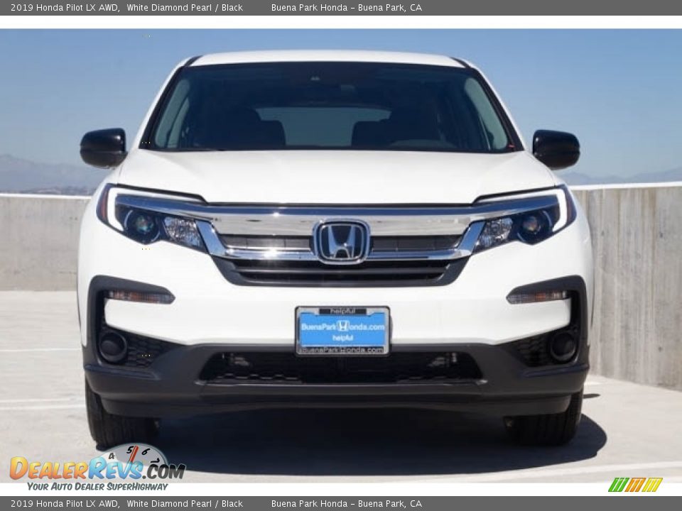 2019 Honda Pilot LX AWD White Diamond Pearl / Black Photo #3