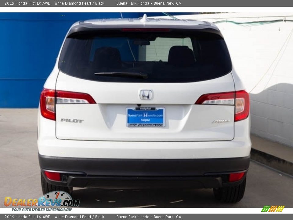 2019 Honda Pilot LX AWD White Diamond Pearl / Black Photo #6