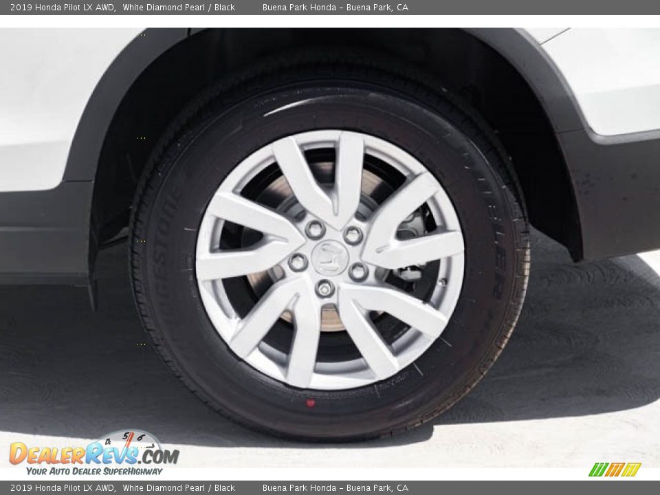 2019 Honda Pilot LX AWD White Diamond Pearl / Black Photo #13