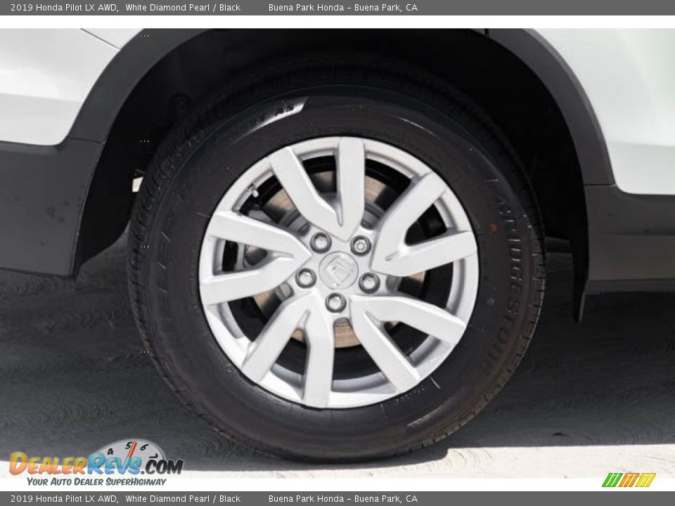 2019 Honda Pilot LX AWD White Diamond Pearl / Black Photo #14