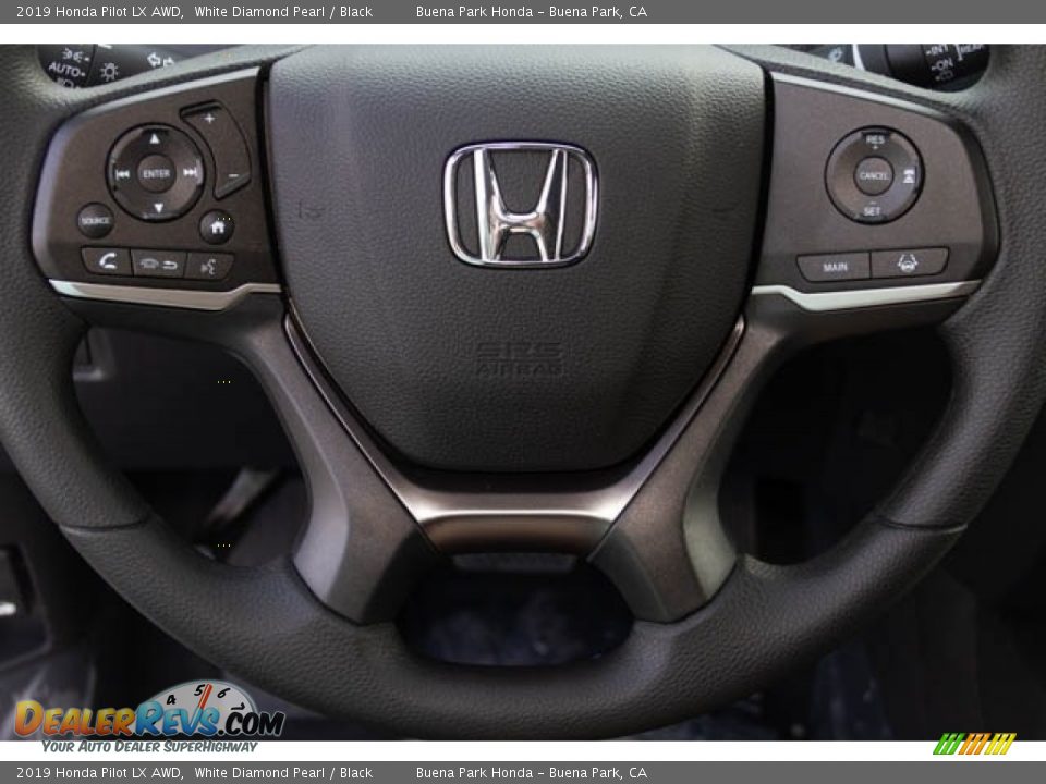 2019 Honda Pilot LX AWD White Diamond Pearl / Black Photo #20