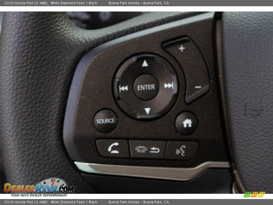 2019 Honda Pilot LX AWD White Diamond Pearl / Black Photo #21