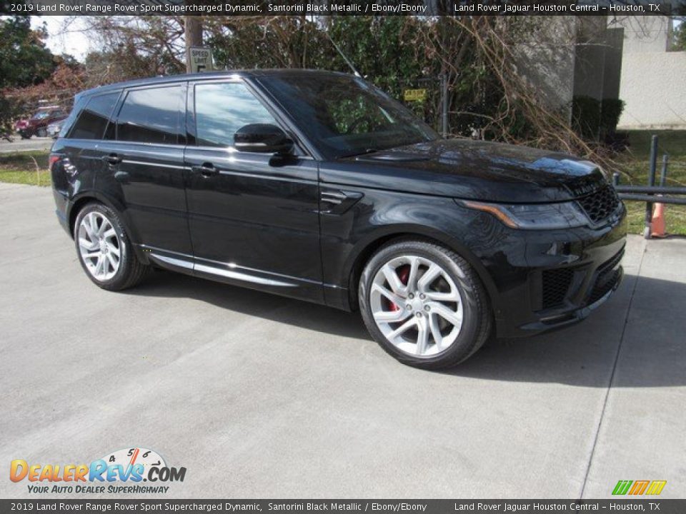 2019 Land Rover Range Rover Sport Supercharged Dynamic Santorini Black Metallic / Ebony/Ebony Photo #1
