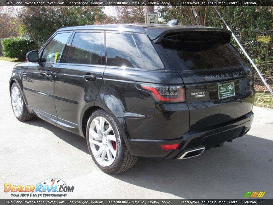 2019 Land Rover Range Rover Sport Supercharged Dynamic Santorini Black Metallic / Ebony/Ebony Photo #2