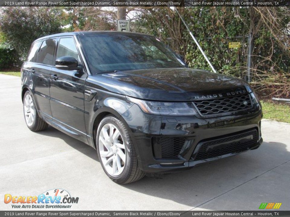2019 Land Rover Range Rover Sport Supercharged Dynamic Santorini Black Metallic / Ebony/Ebony Photo #6