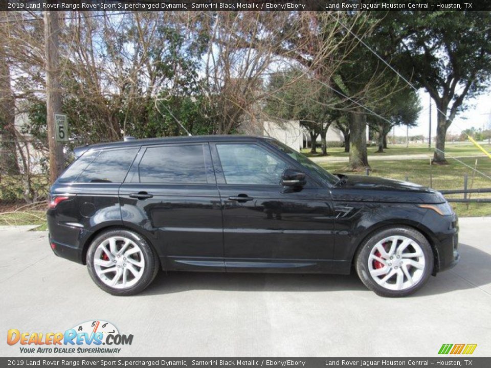2019 Land Rover Range Rover Sport Supercharged Dynamic Santorini Black Metallic / Ebony/Ebony Photo #7