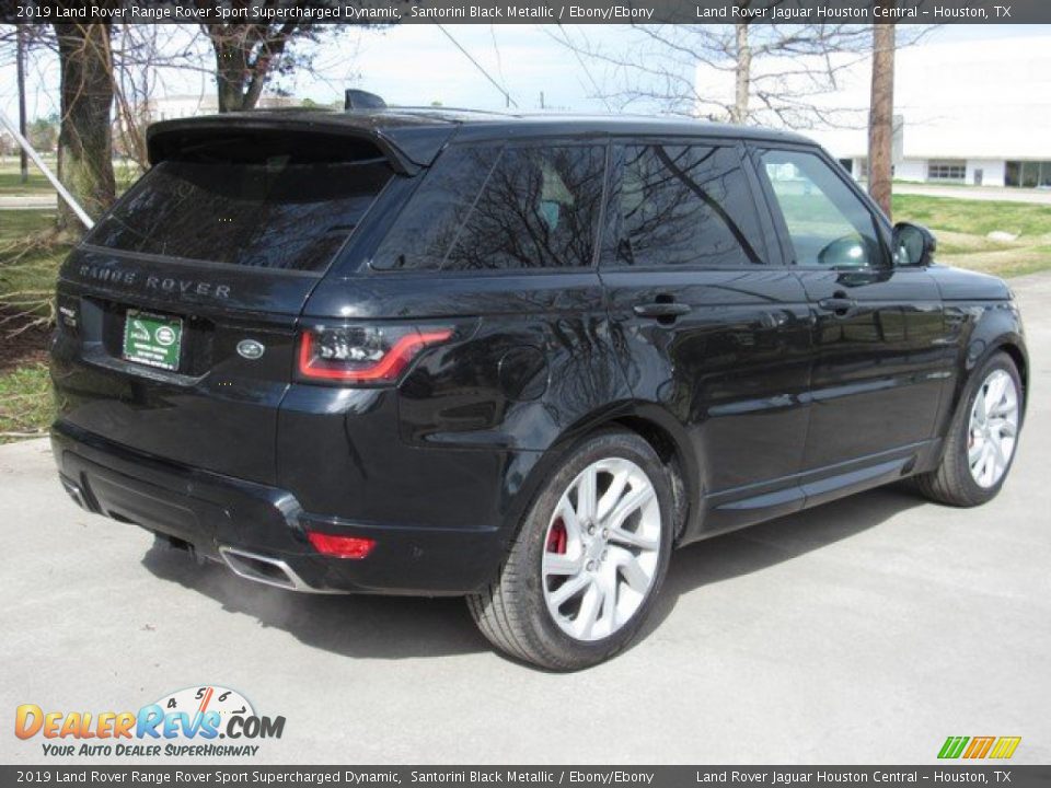 2019 Land Rover Range Rover Sport Supercharged Dynamic Santorini Black Metallic / Ebony/Ebony Photo #8