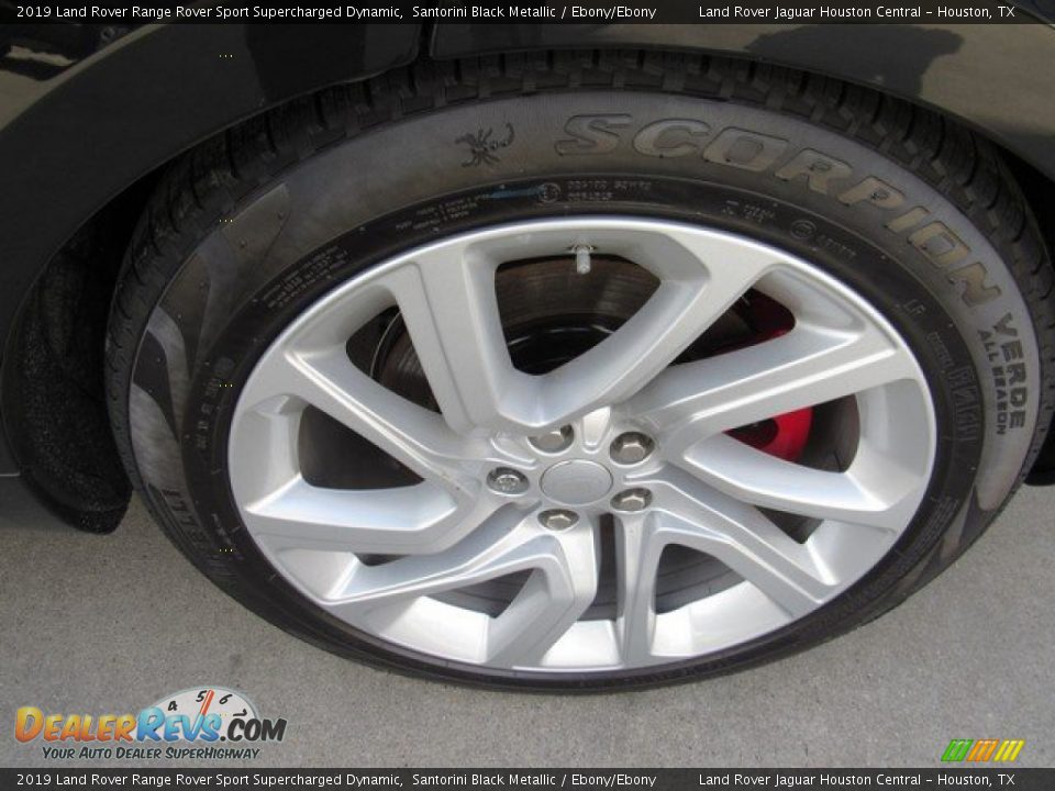 2019 Land Rover Range Rover Sport Supercharged Dynamic Santorini Black Metallic / Ebony/Ebony Photo #9