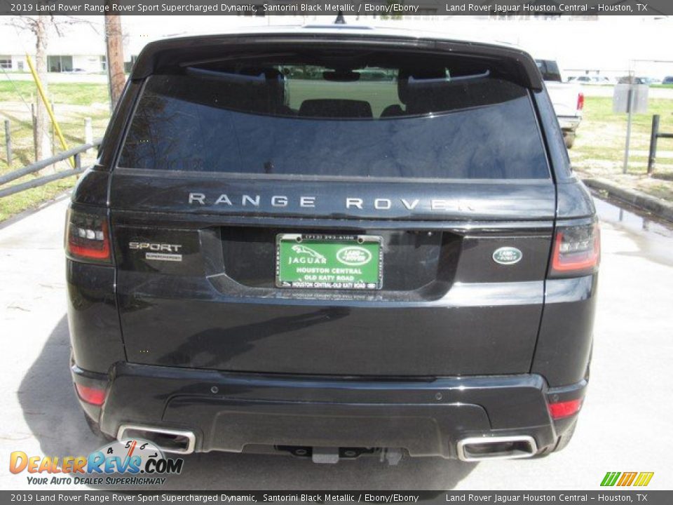 2019 Land Rover Range Rover Sport Supercharged Dynamic Santorini Black Metallic / Ebony/Ebony Photo #10