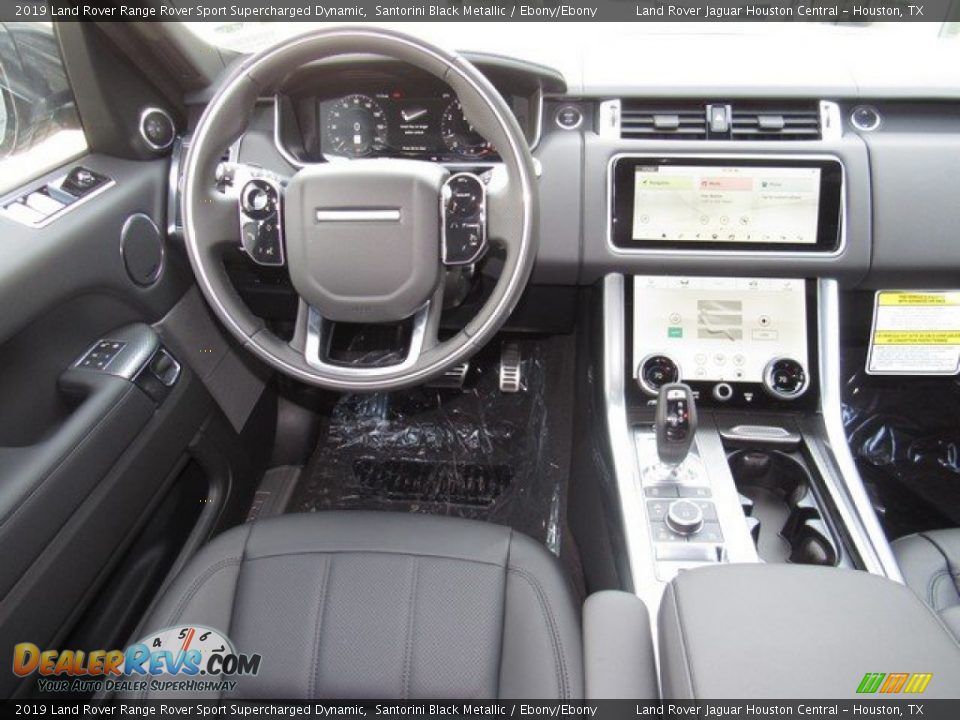 2019 Land Rover Range Rover Sport Supercharged Dynamic Santorini Black Metallic / Ebony/Ebony Photo #15