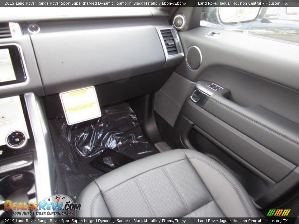 2019 Land Rover Range Rover Sport Supercharged Dynamic Santorini Black Metallic / Ebony/Ebony Photo #16