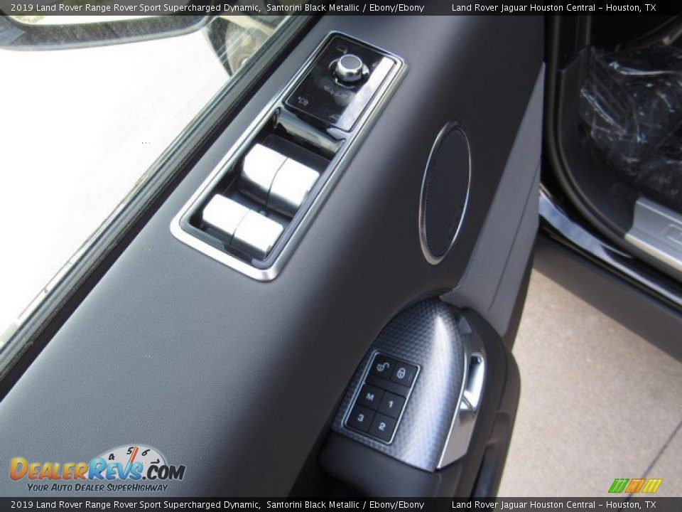 2019 Land Rover Range Rover Sport Supercharged Dynamic Santorini Black Metallic / Ebony/Ebony Photo #25