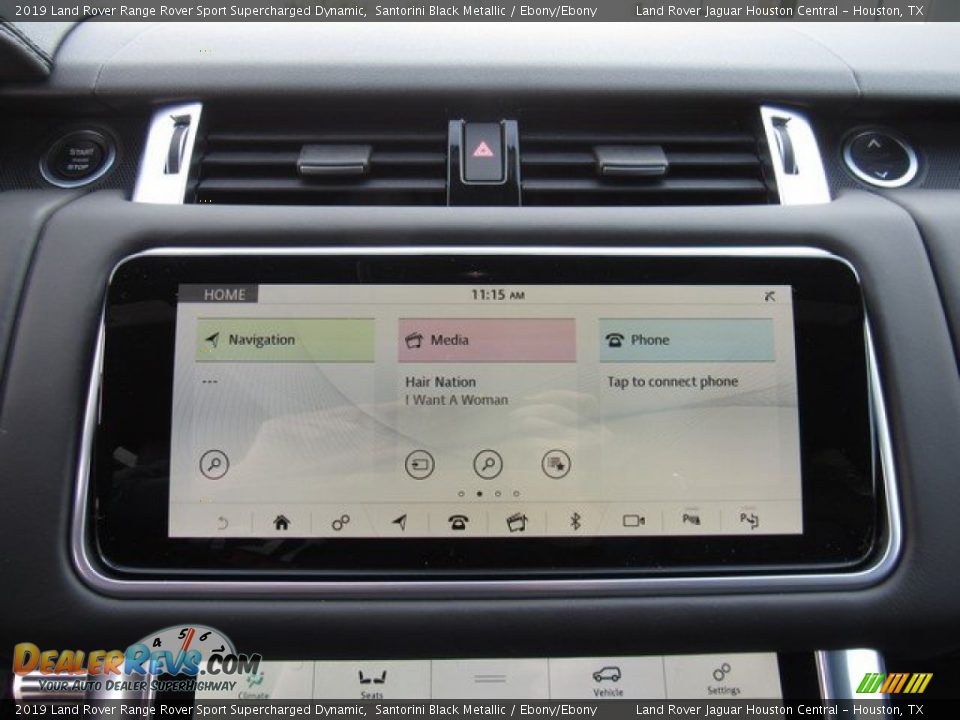 2019 Land Rover Range Rover Sport Supercharged Dynamic Santorini Black Metallic / Ebony/Ebony Photo #31