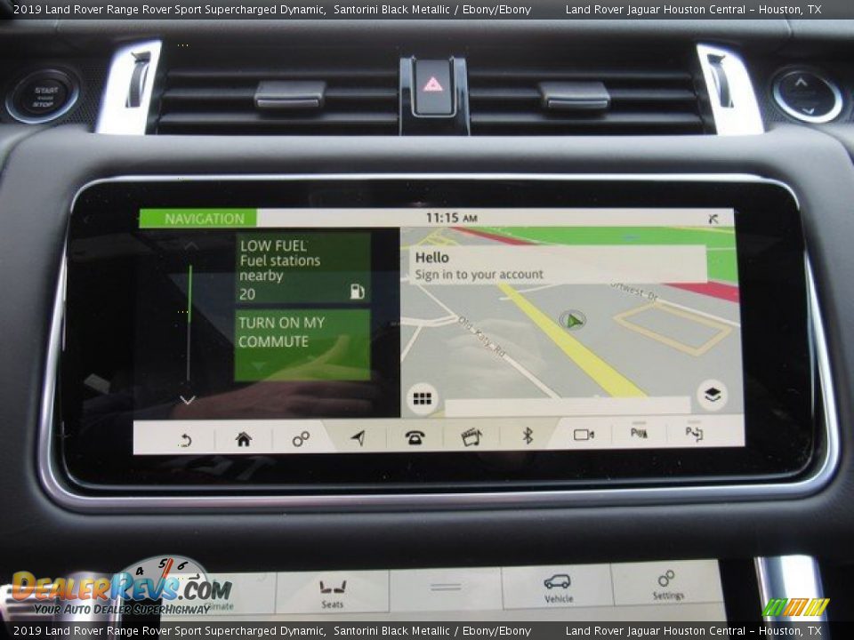 2019 Land Rover Range Rover Sport Supercharged Dynamic Santorini Black Metallic / Ebony/Ebony Photo #32