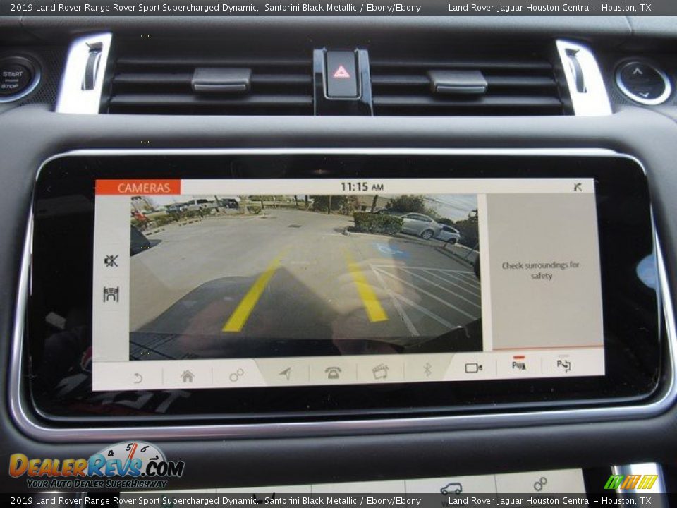 2019 Land Rover Range Rover Sport Supercharged Dynamic Santorini Black Metallic / Ebony/Ebony Photo #33