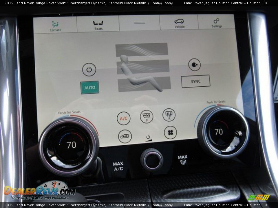 2019 Land Rover Range Rover Sport Supercharged Dynamic Santorini Black Metallic / Ebony/Ebony Photo #34