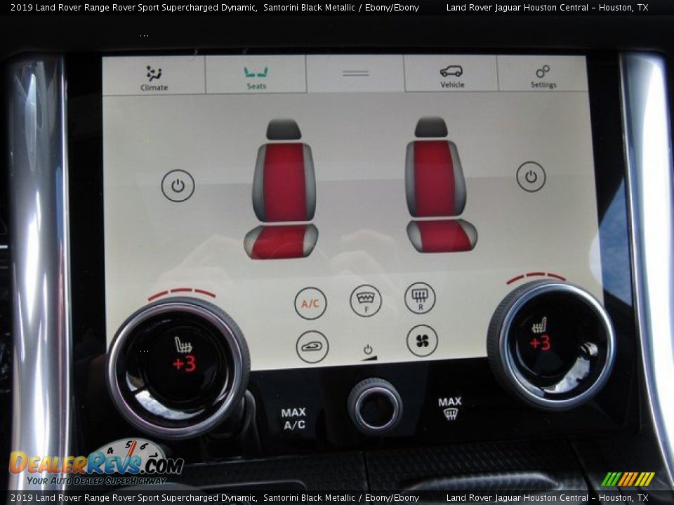 2019 Land Rover Range Rover Sport Supercharged Dynamic Santorini Black Metallic / Ebony/Ebony Photo #35