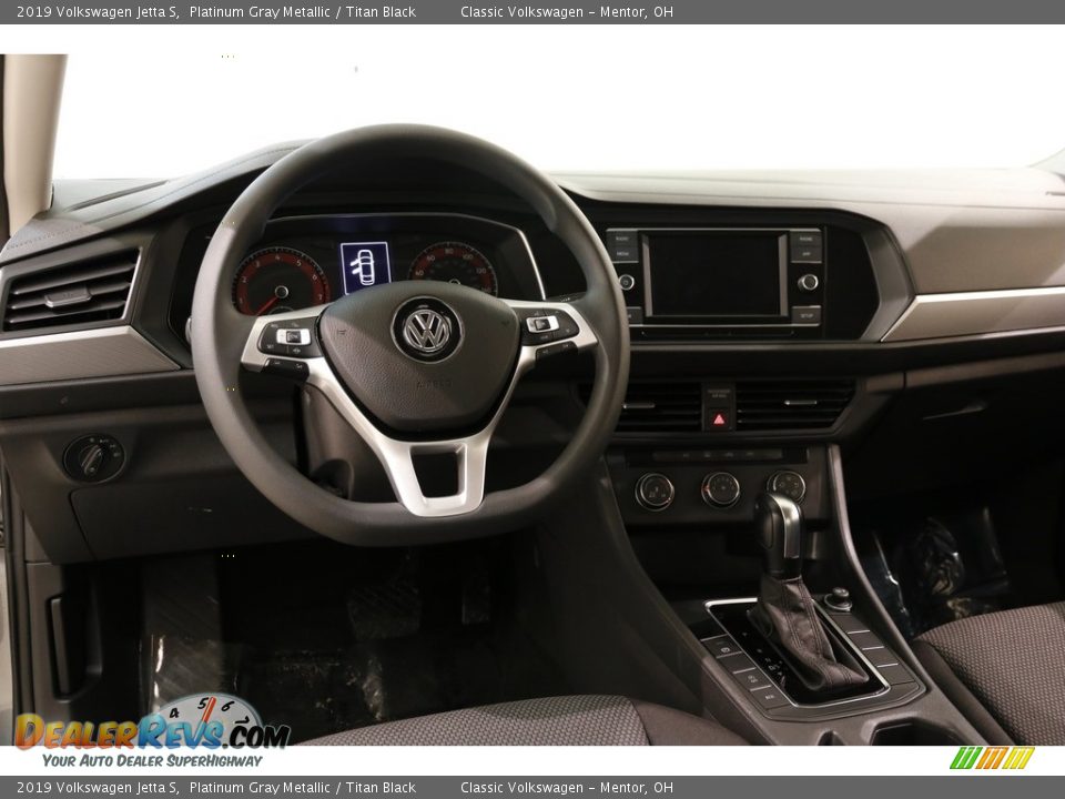 2019 Volkswagen Jetta S Platinum Gray Metallic / Titan Black Photo #6