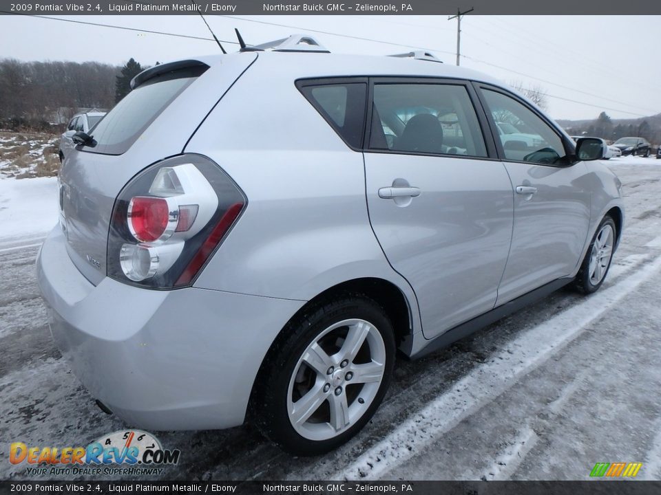 2009 Pontiac Vibe 2.4 Liquid Platinum Metallic / Ebony Photo #9